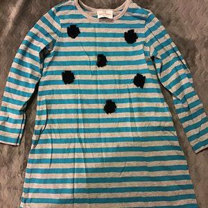 Hanna Andersson 110 striped cotton dress